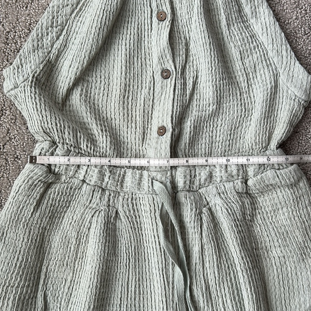 Free People Off The Grid Jumpsuit One-Piece Waffle-Knit Cotton Romper Oxide XS - Picture 7 of 11